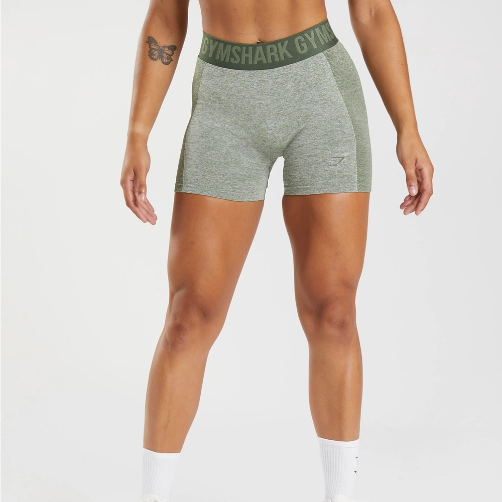 Gymshark Marsh Green Flex Shorts Size S
